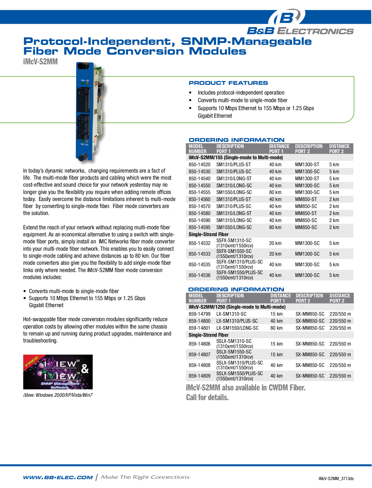 B&B Electronics 859-14800 Datasheet