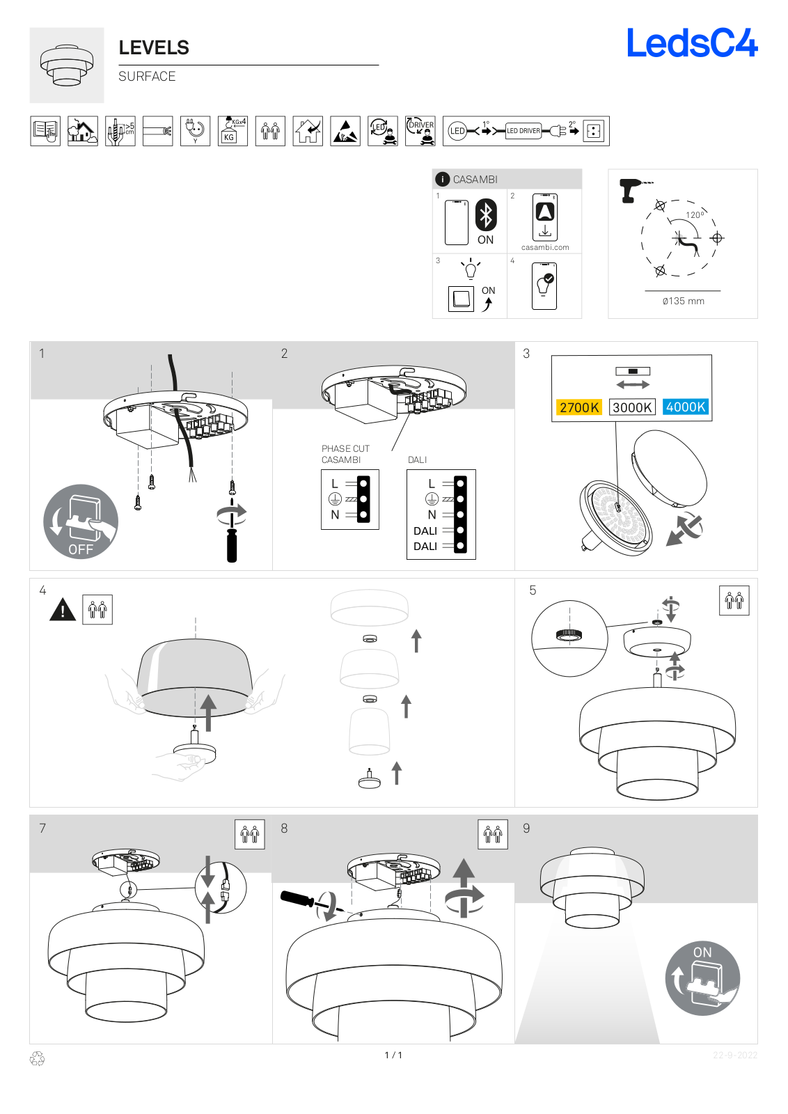 LEDS-C4 LEVELS SURFACE User guide - ManualMachine.com