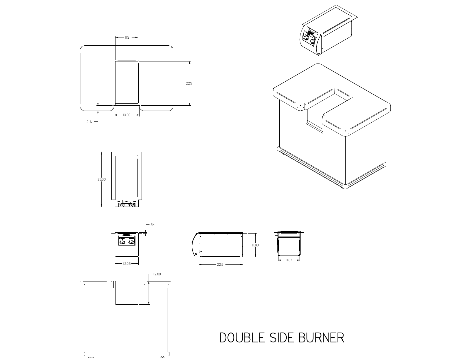 Fire Magic EDOP12 User Manual