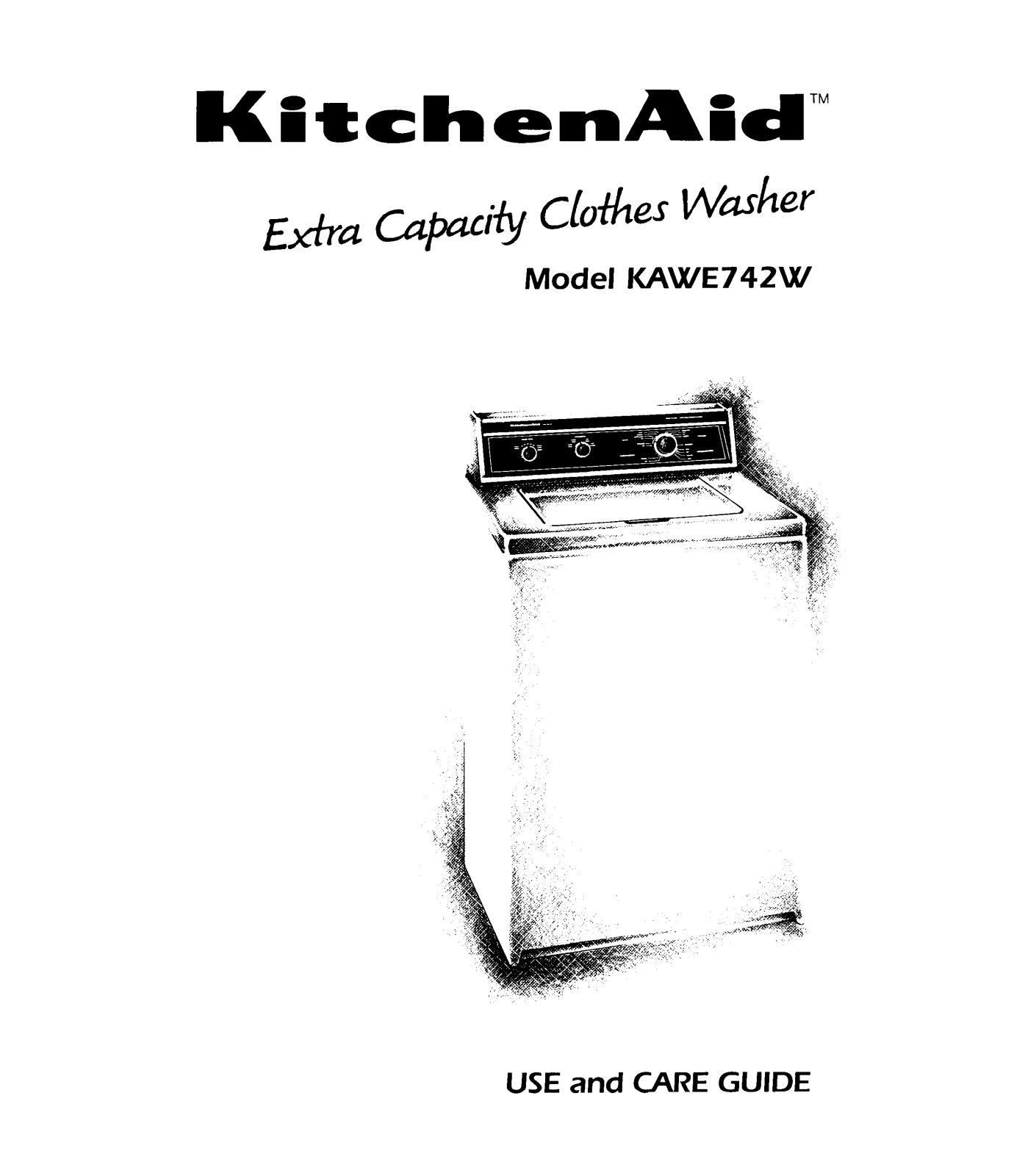 KitchenAid KAWE742W User Manual