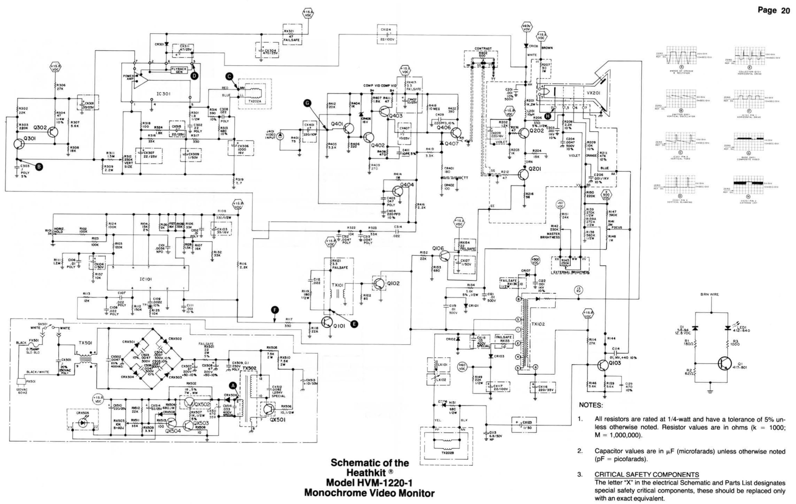 Heathkit HVM-1220-1 Schematic