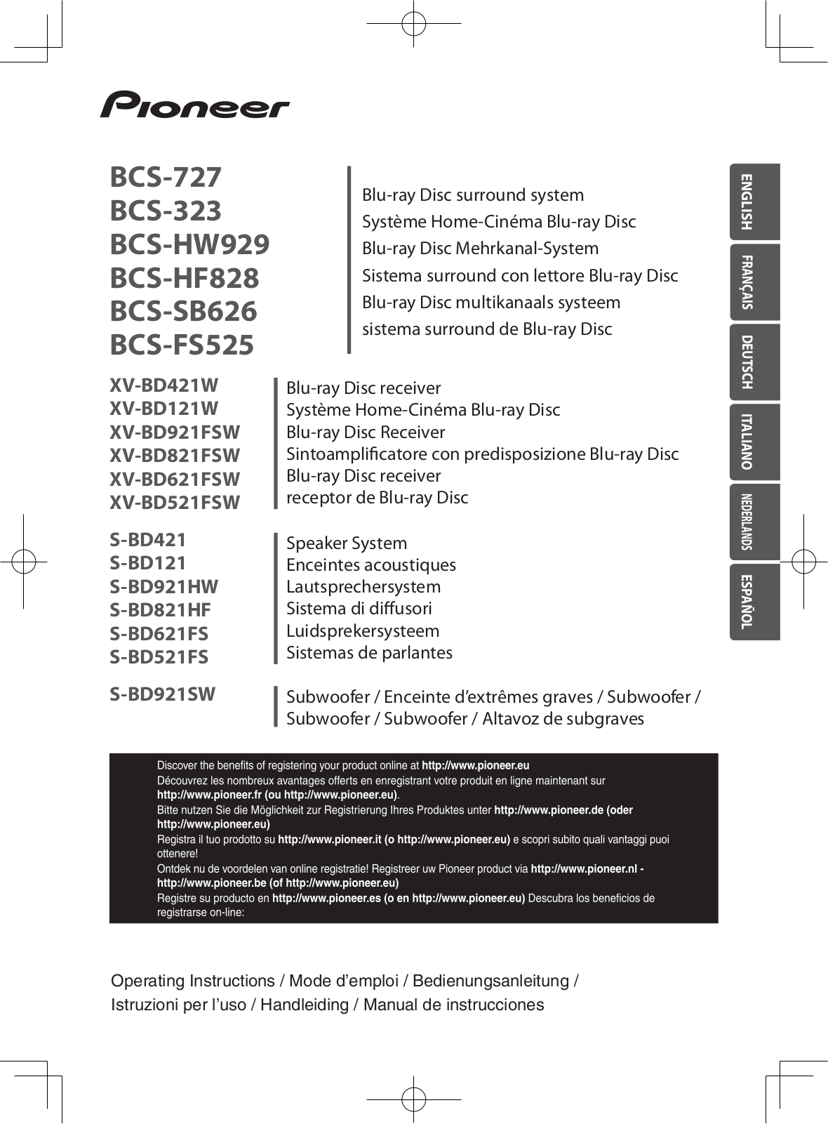 Pioneer BCS-HF828 User Manual