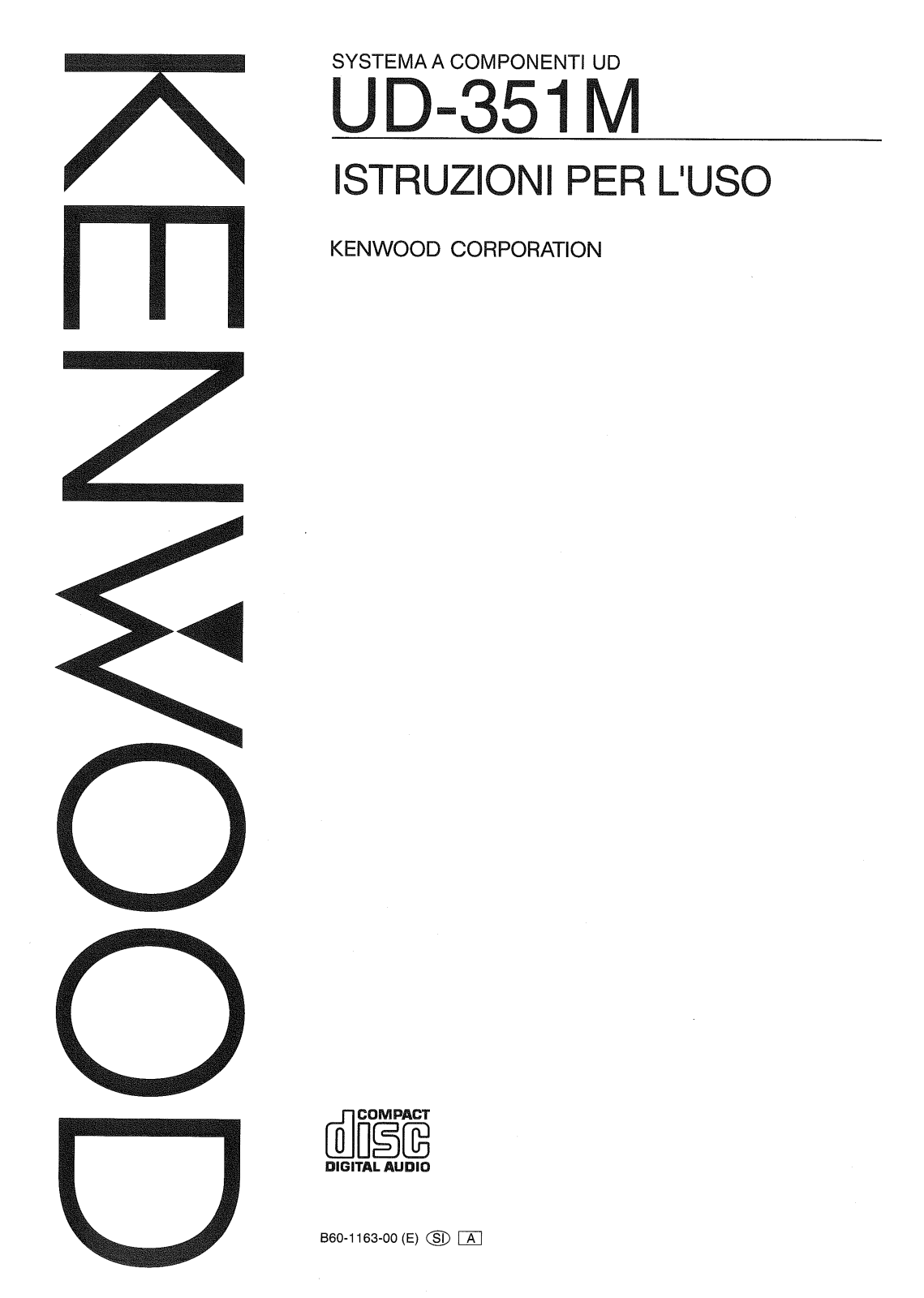 Kenwood UD-351M User Manual