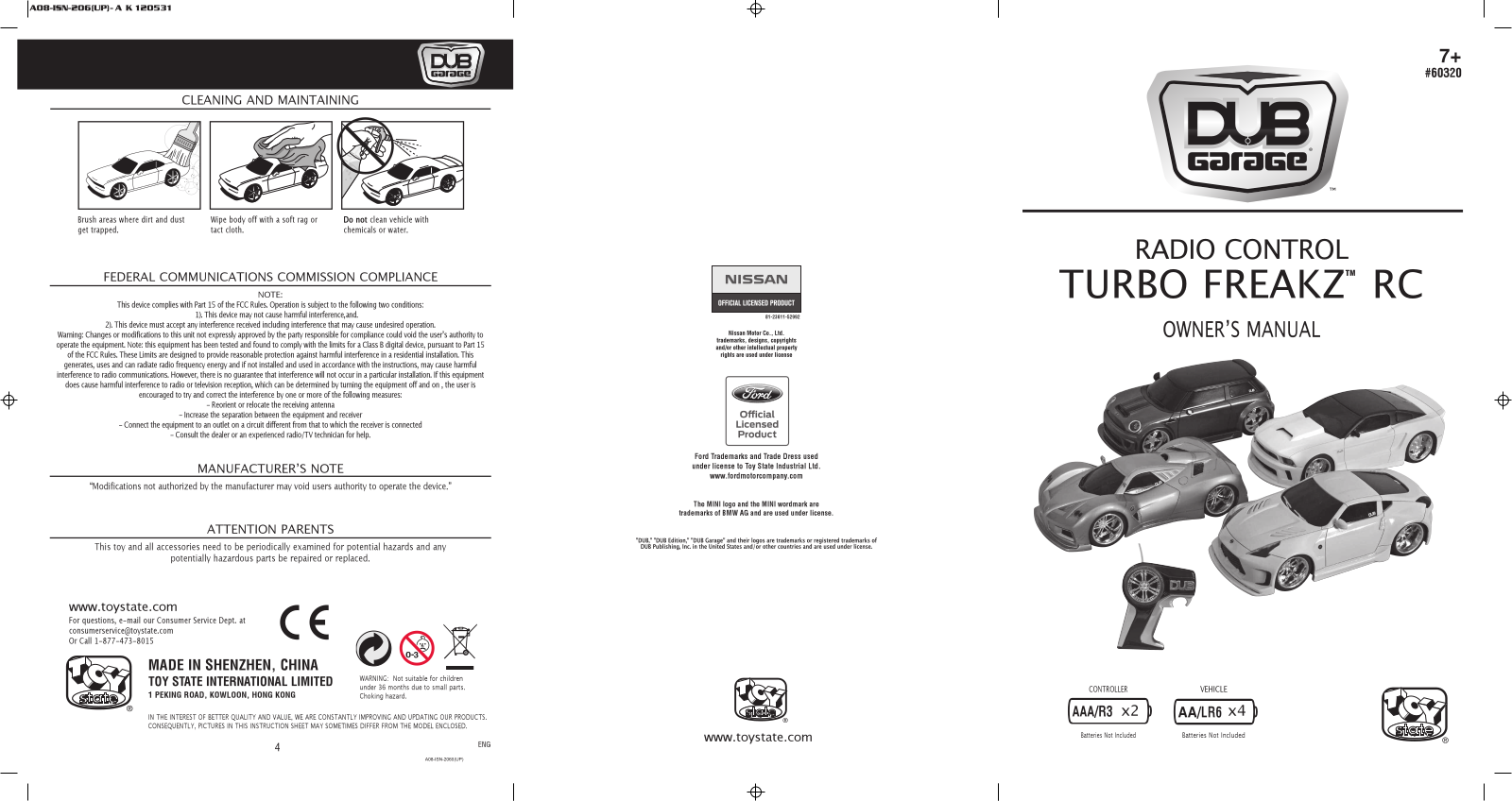 Toy State 60320T49, 60320R49 User Manual