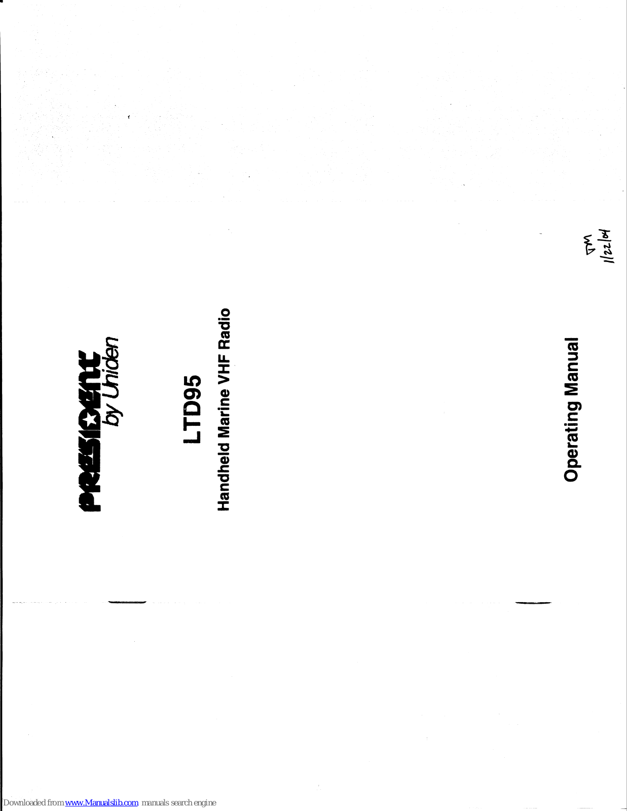 PRESIDENT LTD95 Operating Manual