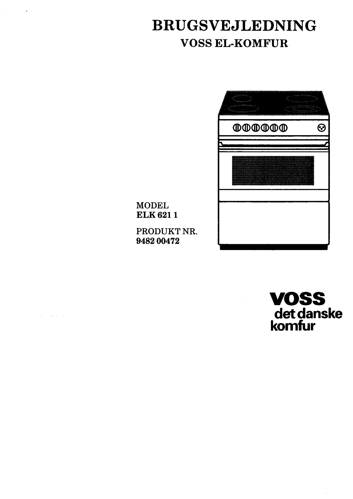 Voss ELK621-1 User Manual