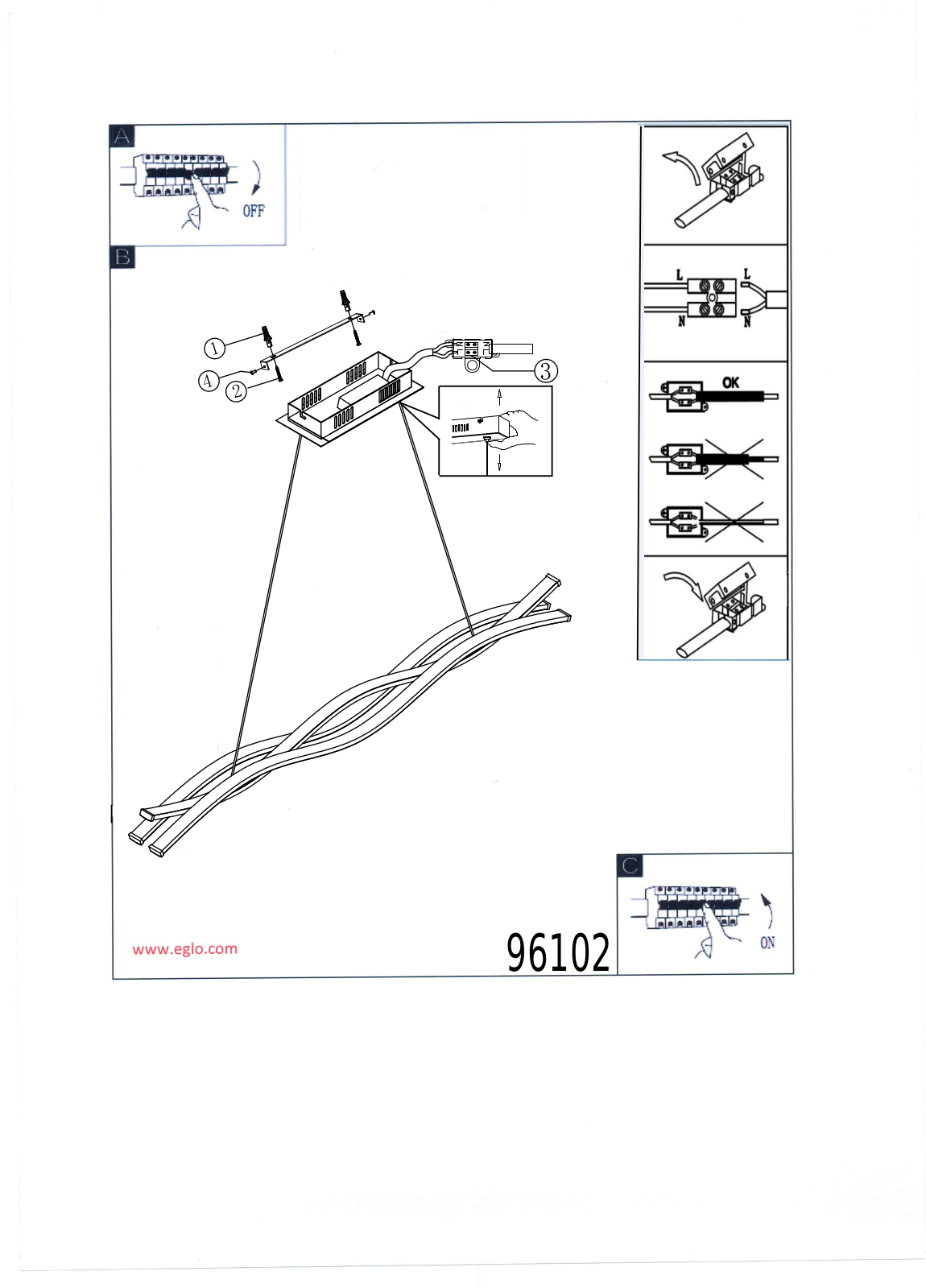 Eglo 96102 operation manual