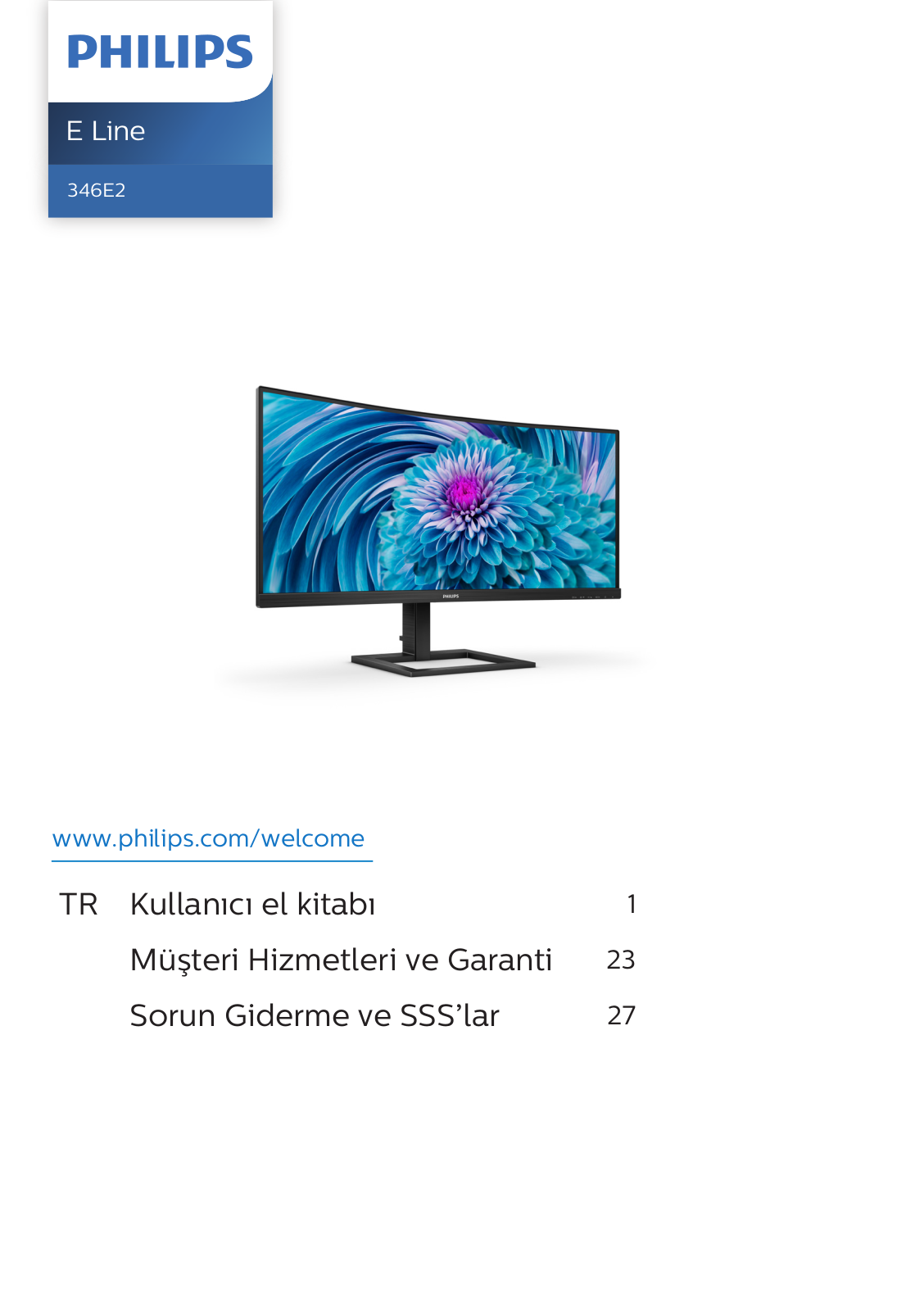 Philips 346E2CUAE/01, 346E2CUAE/75, 346E2CUAE/69 user manual