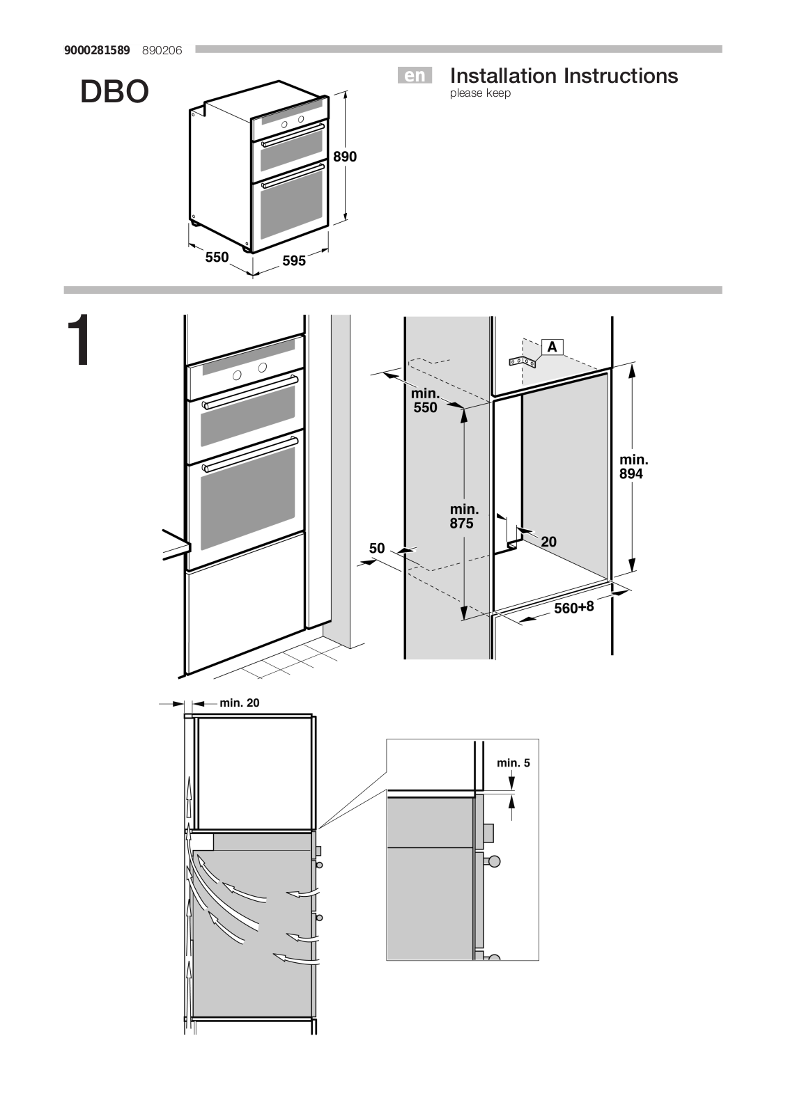 NEFF U16E74N0AU/01 Installation Instruction