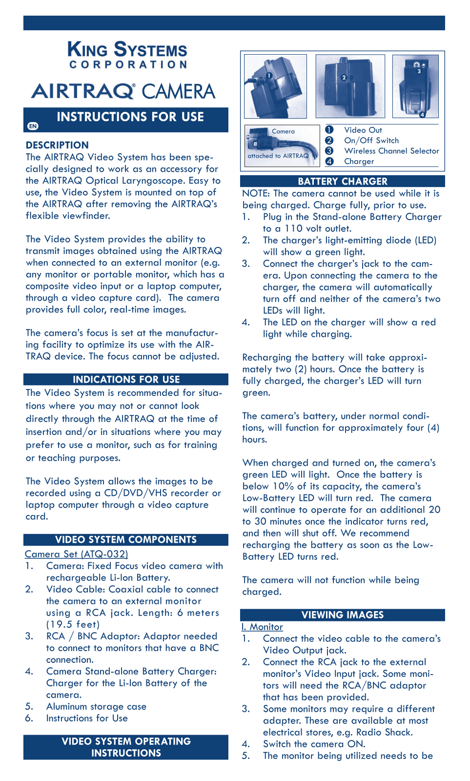 Airtraq CAM User Manual