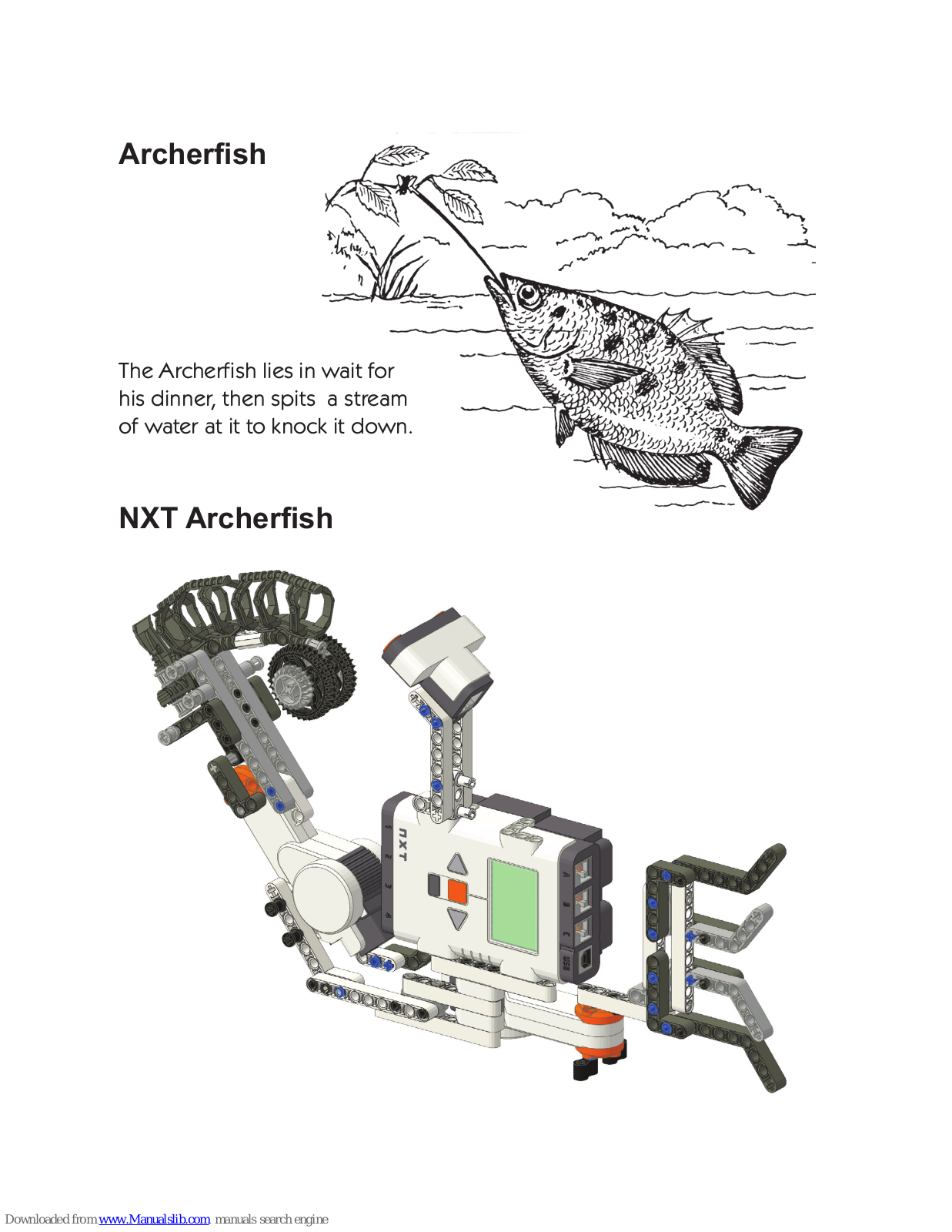 LEGO NXT Archerfish Building Instructions