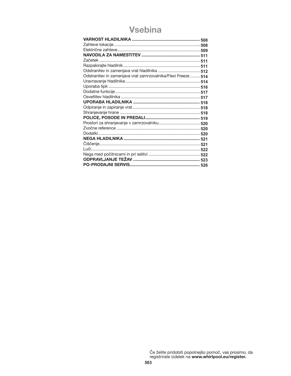 WHIRLPOOL WQ9 U1L User Manual