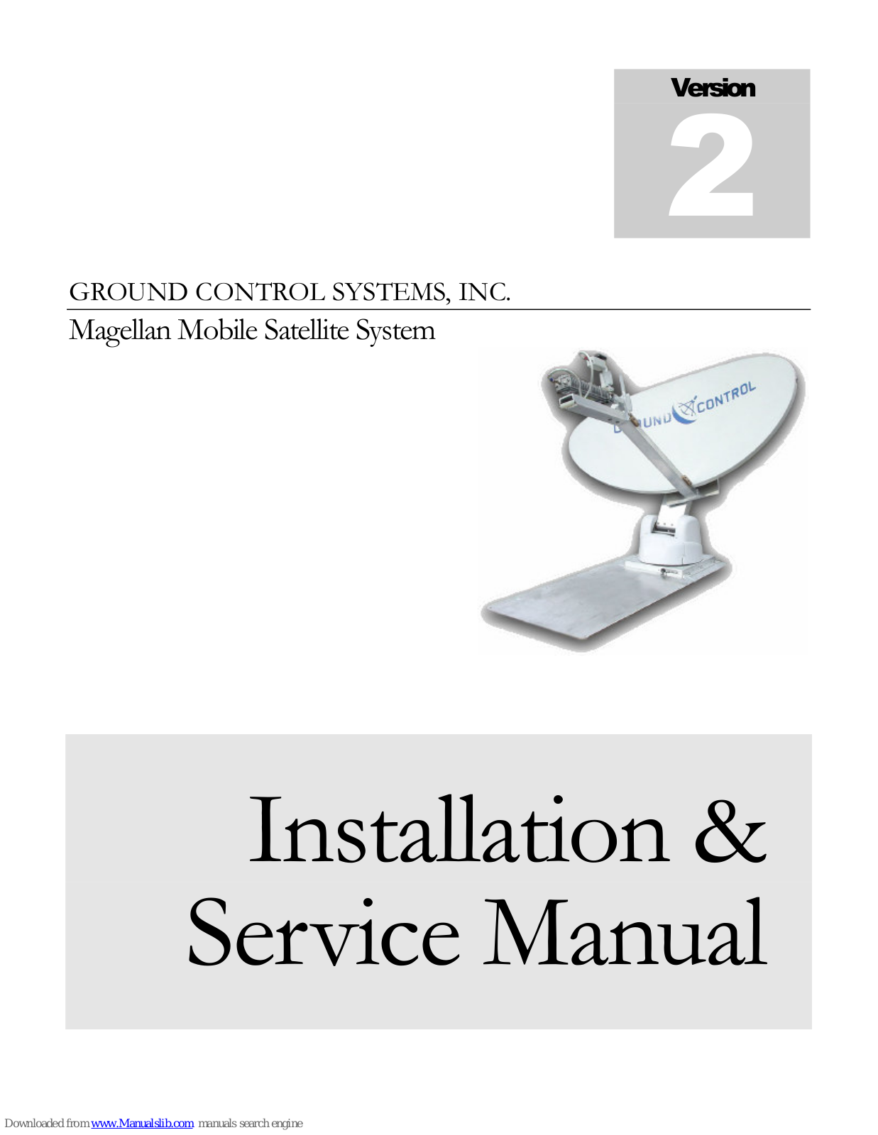Ground Control Magellan Installation & Service Manual - ManualMachine.com