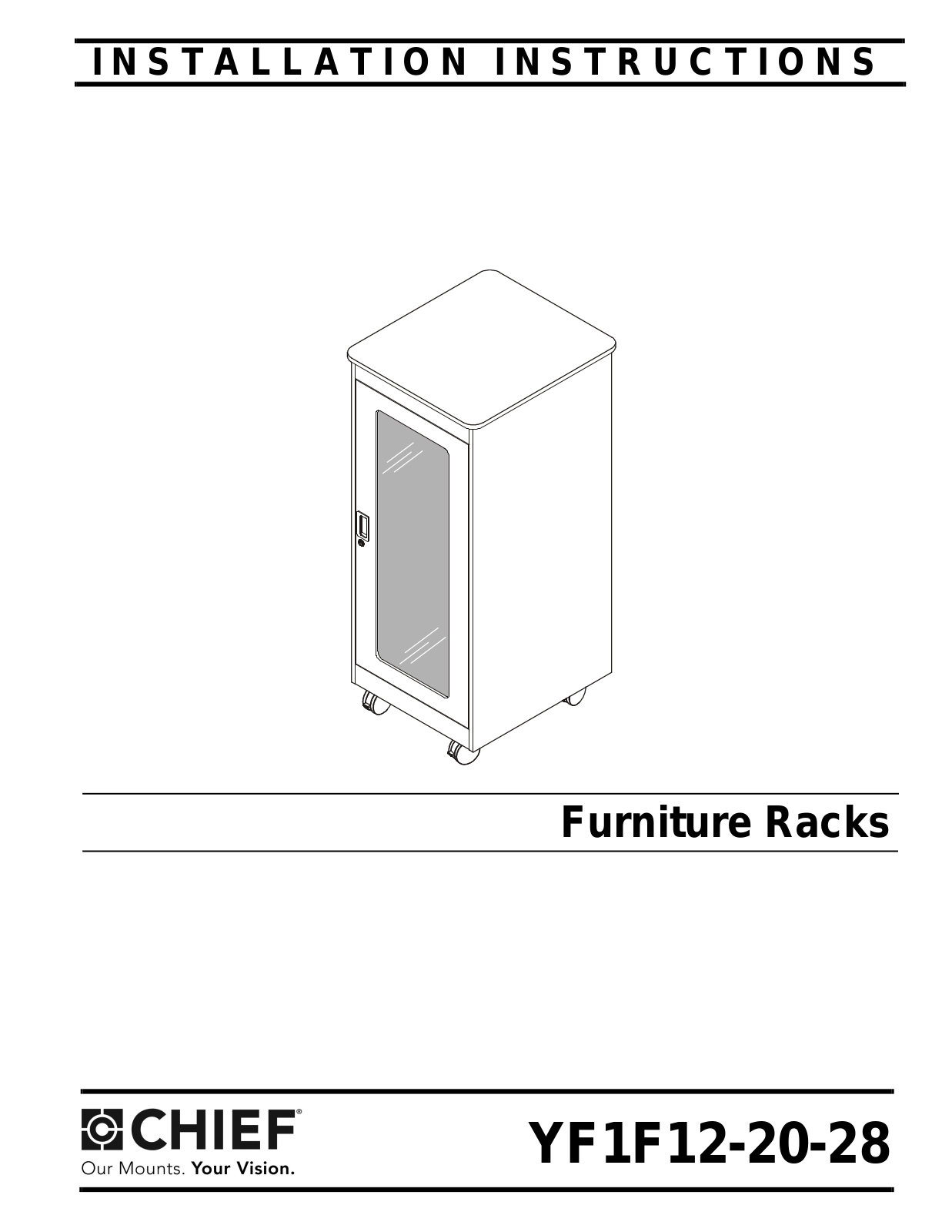 CHIEF YF1F12-20-28 User Manual