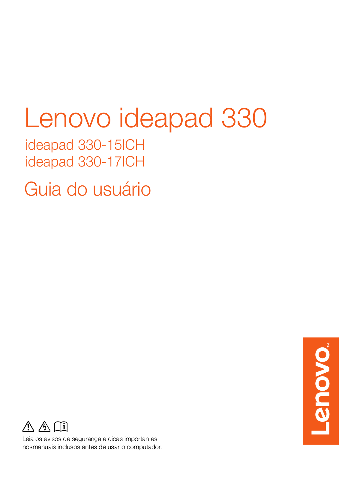 Lenovo ideapad 330-15ICH, ideapad 330-17ICH User guide