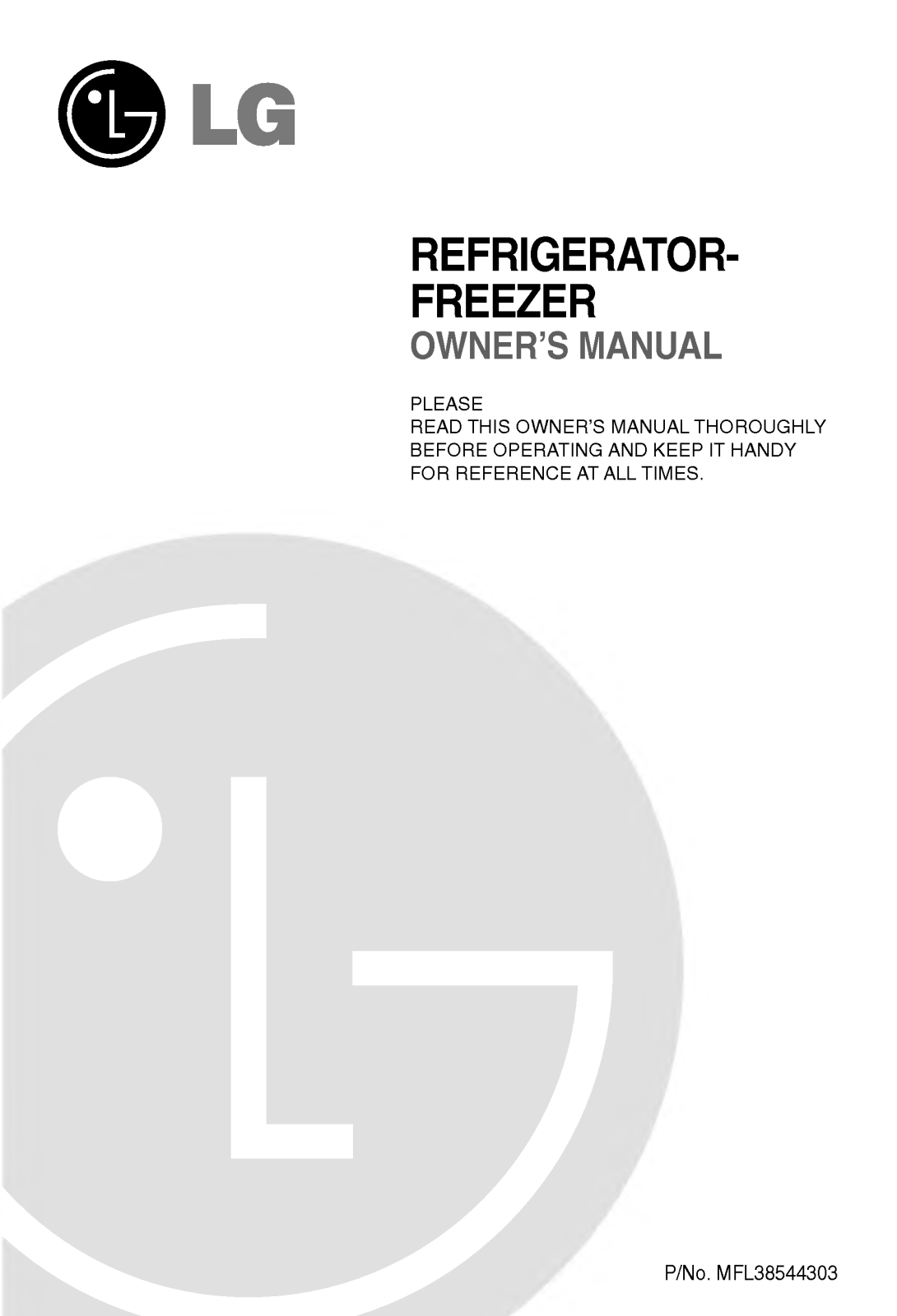 LG GR-B512YVC User Manual