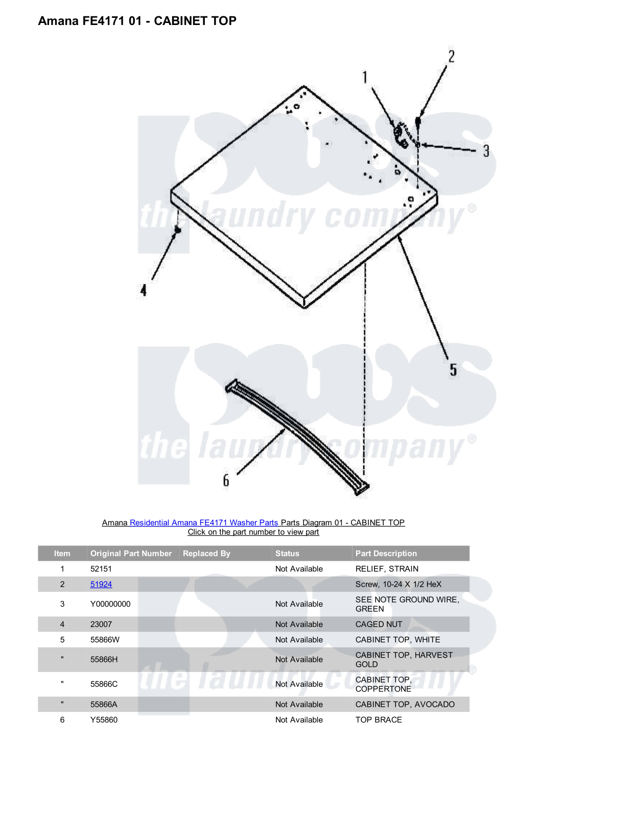 Amana FE4171 Parts Diagram