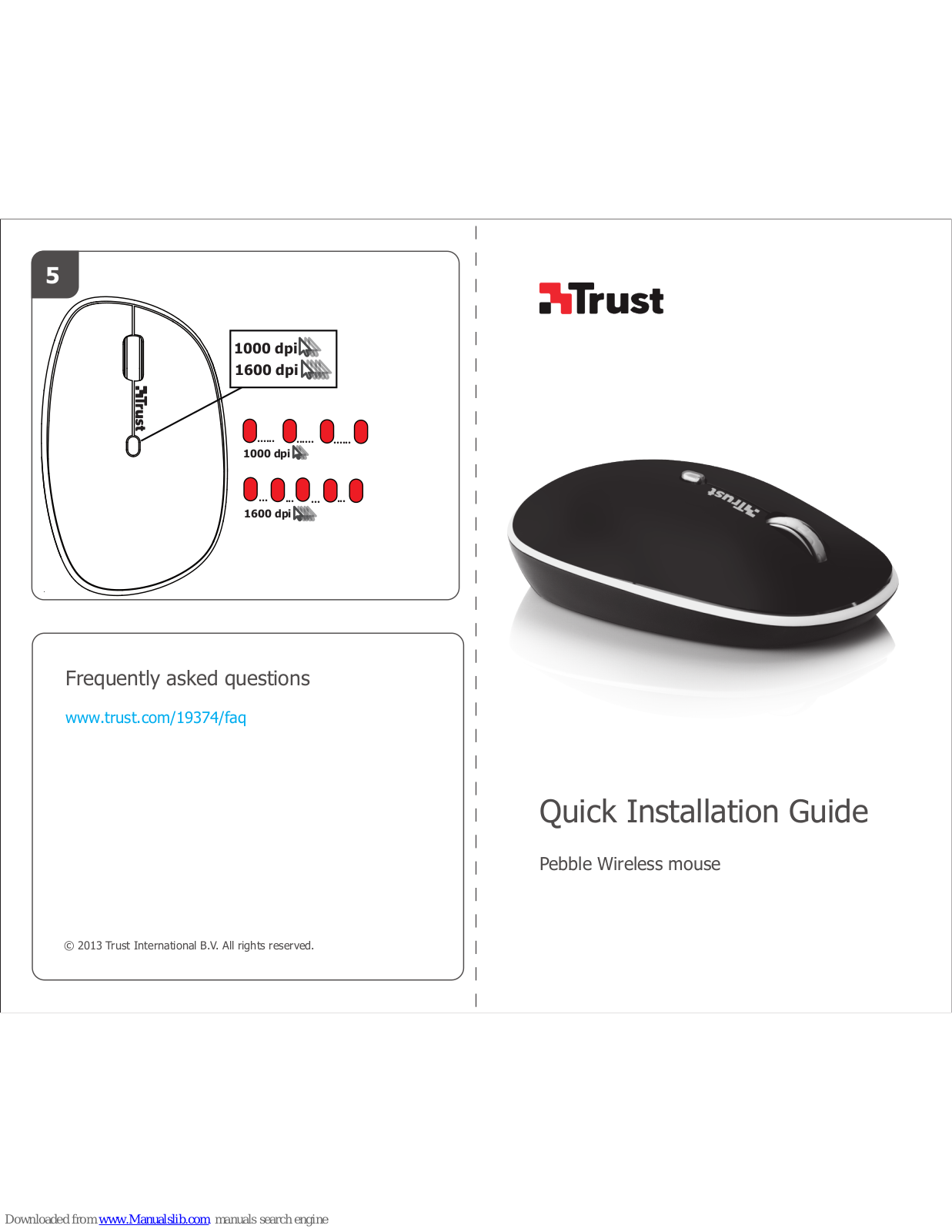 Trust Pebble Wireless Quick Installation Manual