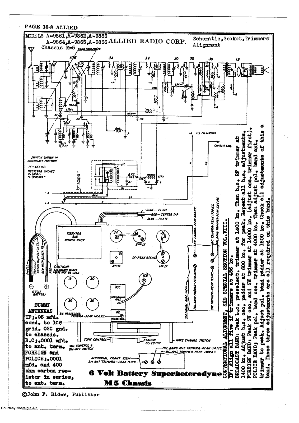 Allied Radio A9861, A9866 Schematic - ManualMachine.com