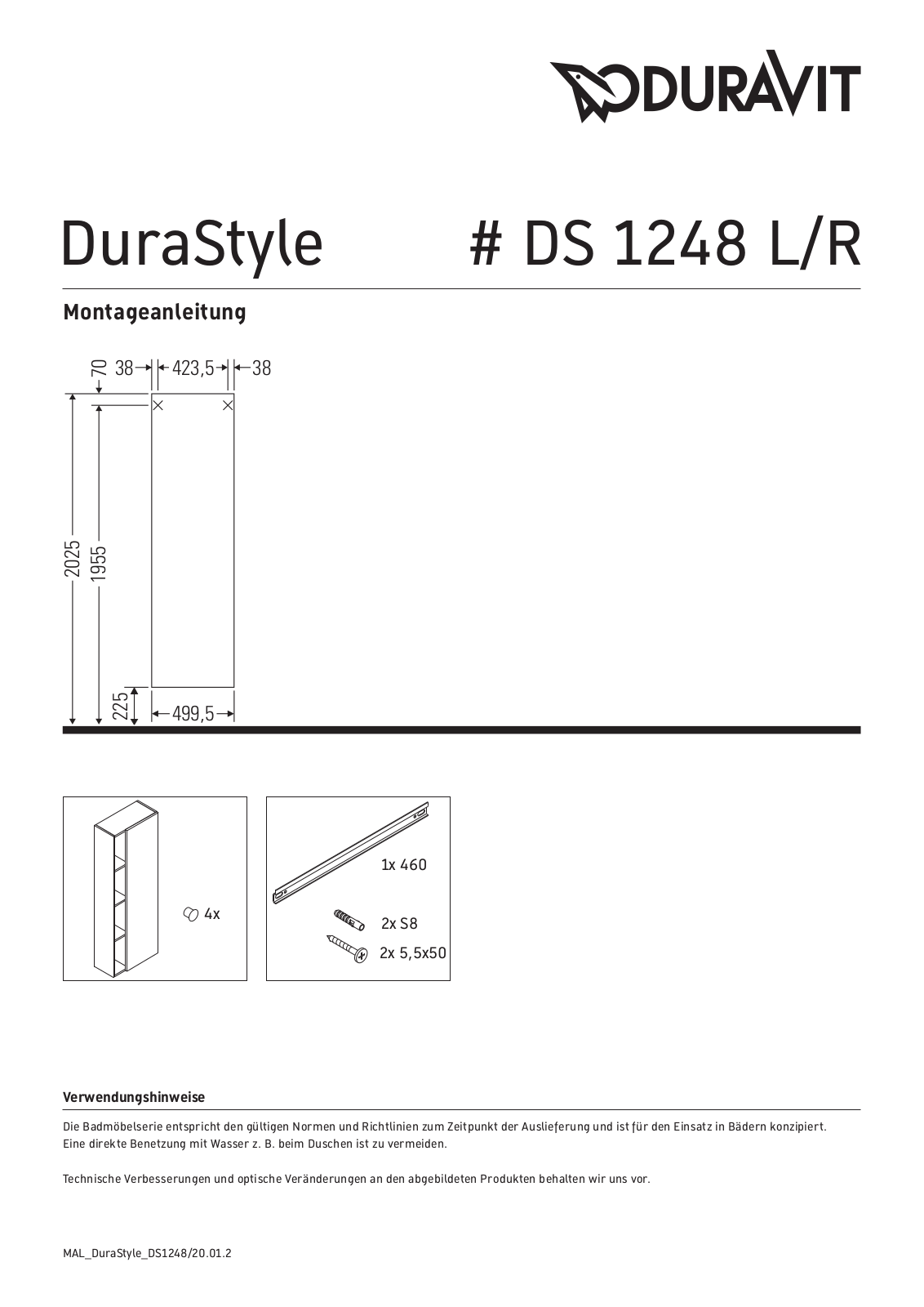 Duravit CBWE1762 Installation & Assembly - ManualMachine.com