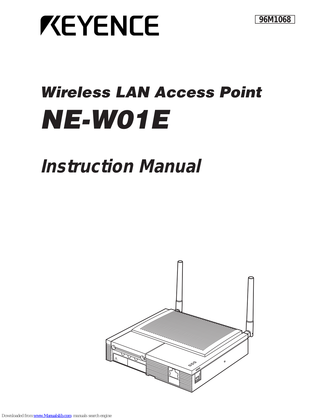 Keyence NE-W01E Instruction Manual