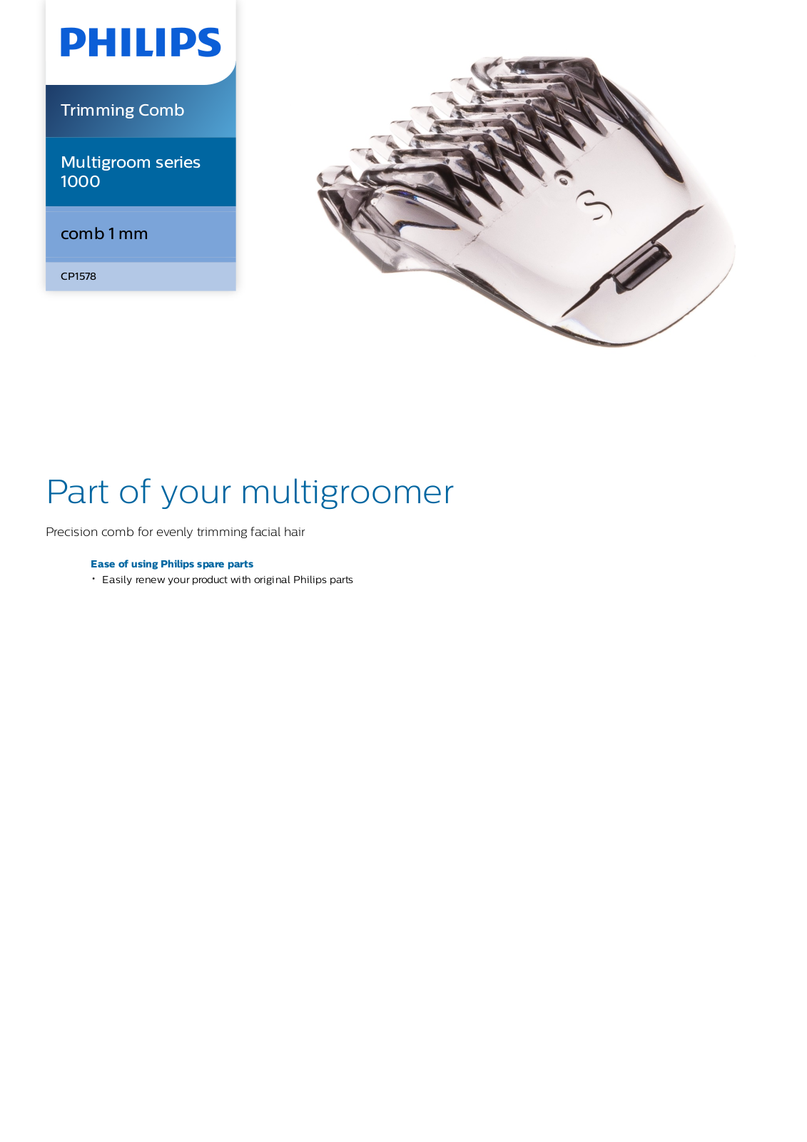 Philips CP1578/01 leaflet - ManualMachine.com