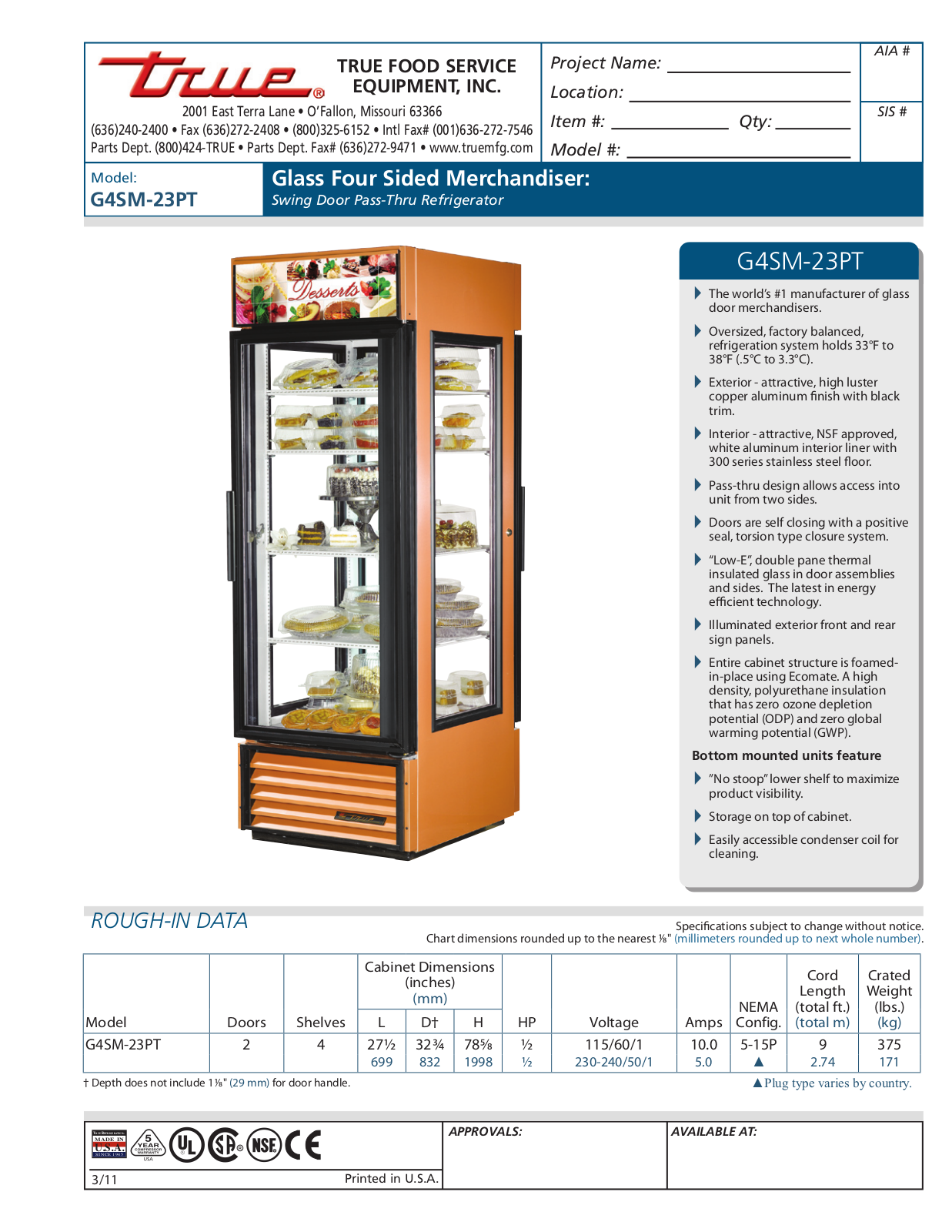 True G4SM-23PT User Manual