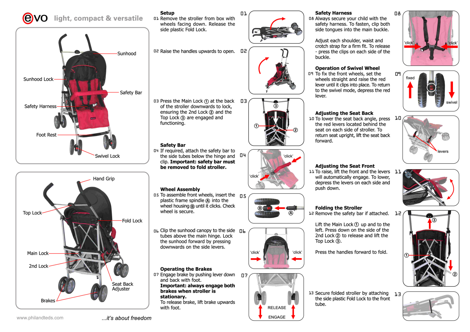 Phil & Teds Evo User Manual