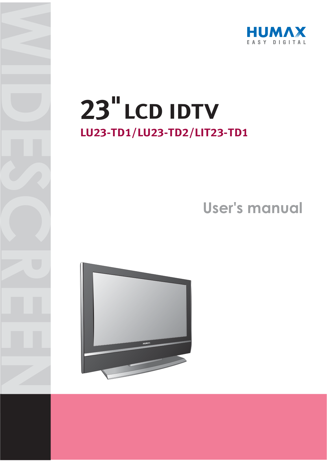 Humax LIT23-TD1, LU23-TD1 Manual