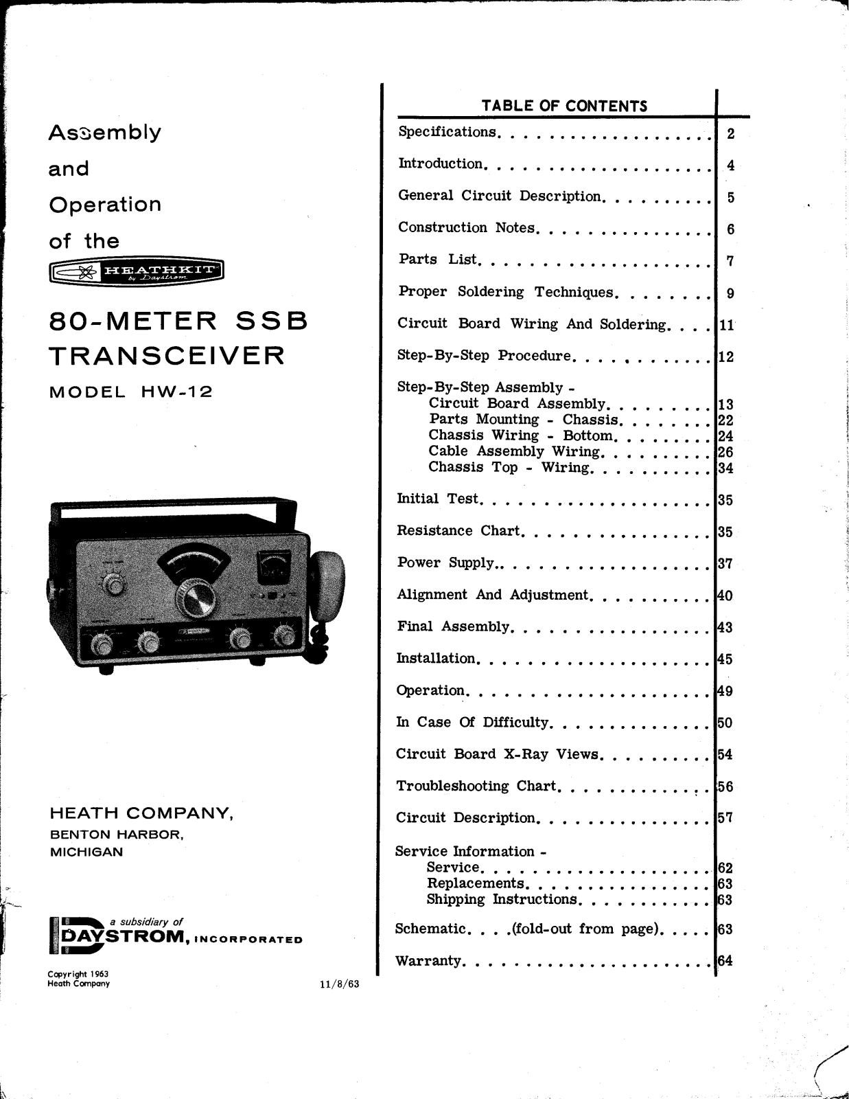 Heathkit HW-12 User Manual