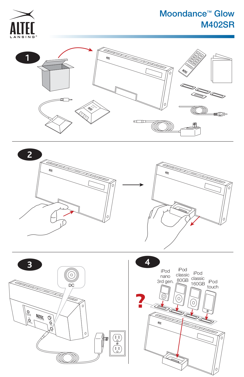 ALTEC LANSING GLOW M402 User Manual