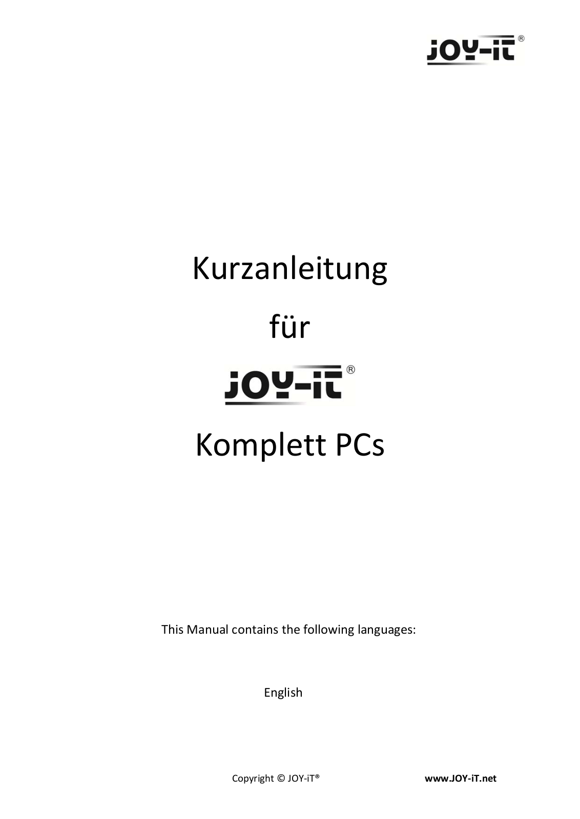 Joy-it nT-iBT29 User guide