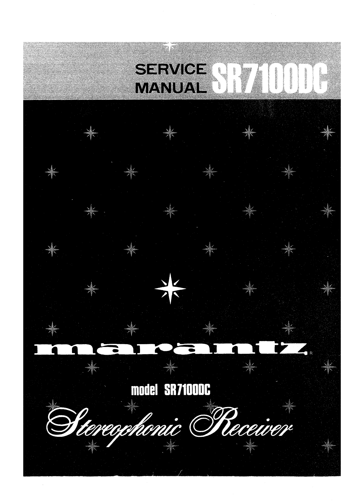 Marantz SR-7100-DC Service Manual