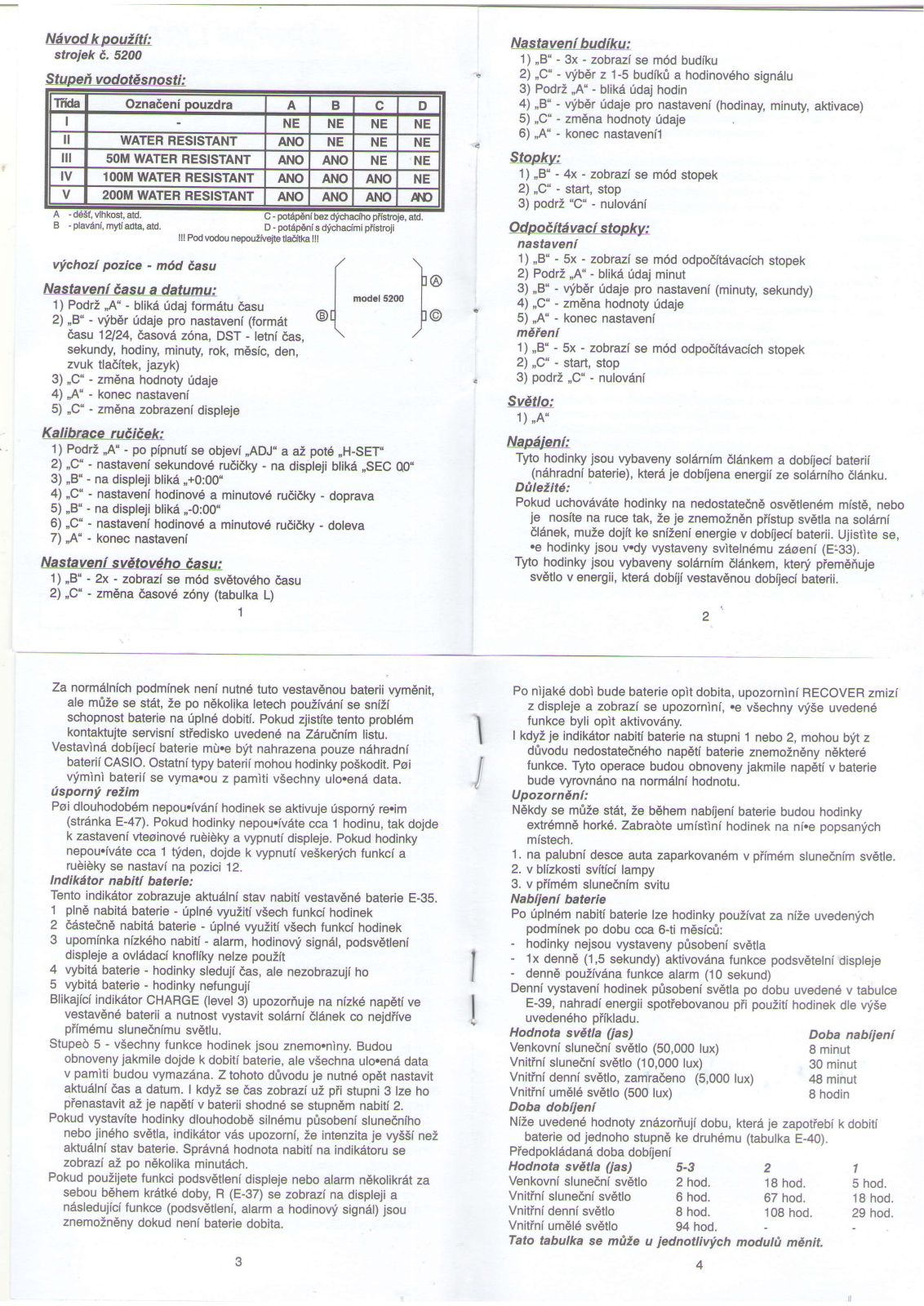 Casio EFA-134SB-1A1VEF, EFA 134SB-1A9 User Manual - ManualMachine.com