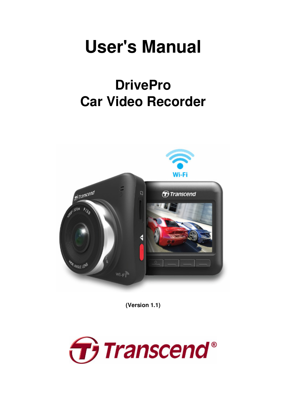 Transcend DrivePro, DrivePro 200 User Manual