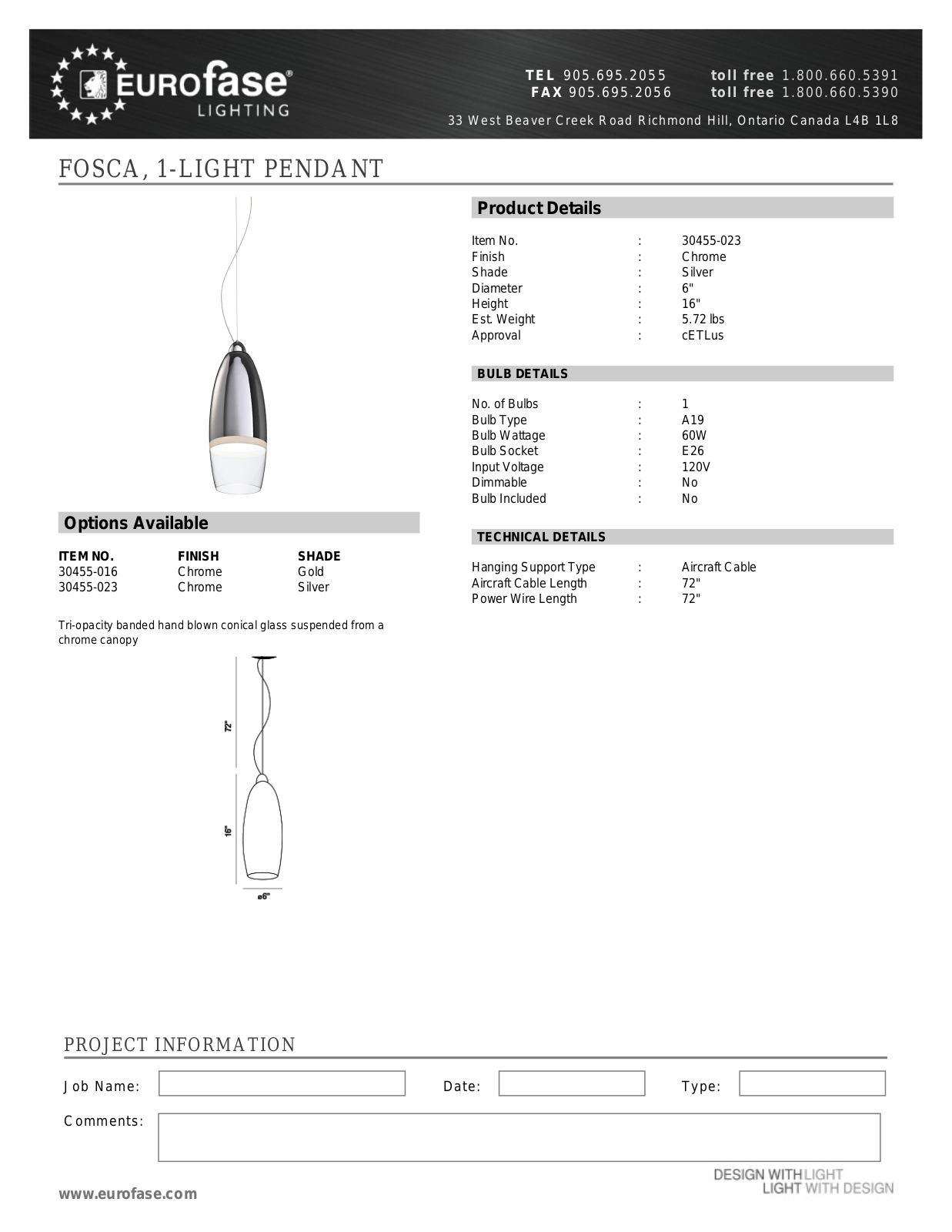 Eurofase XEO4199 Specifications - ManualMachine.com