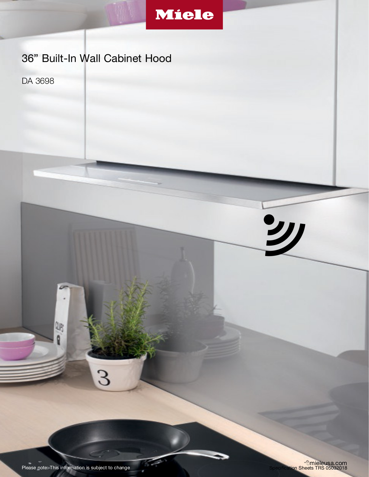 Miele DA3698 Specifications