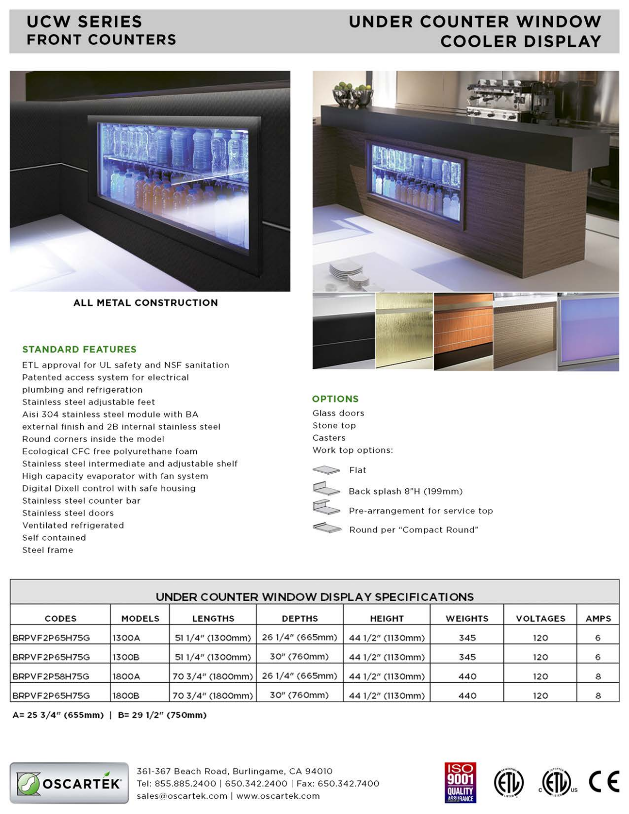 Oscartek UCW1300A User Manual