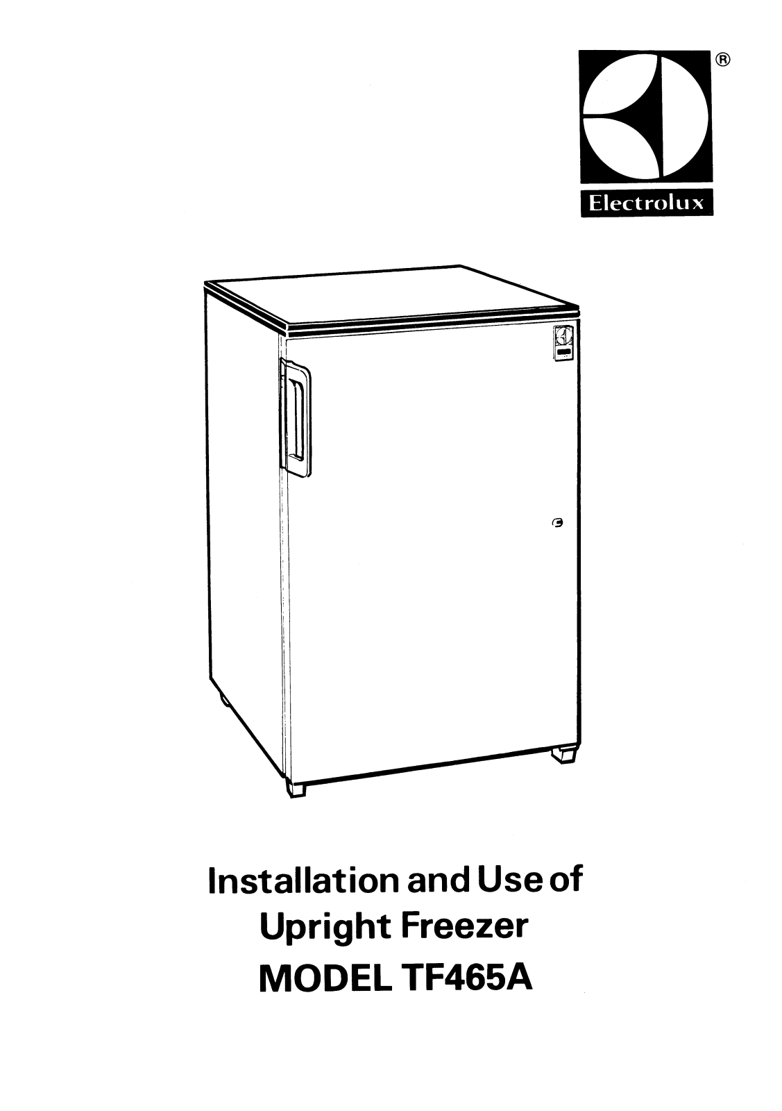 Electrolux TF465A User Manual