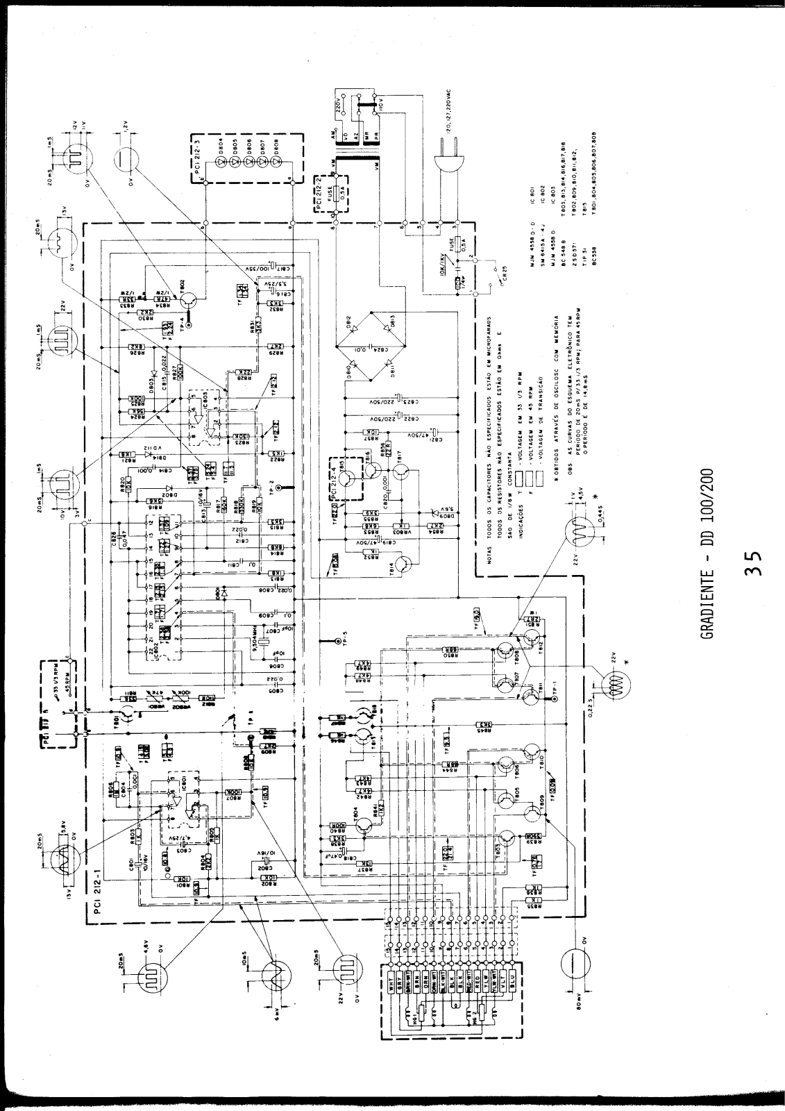 Gradiente DD100, DD200 Schematic