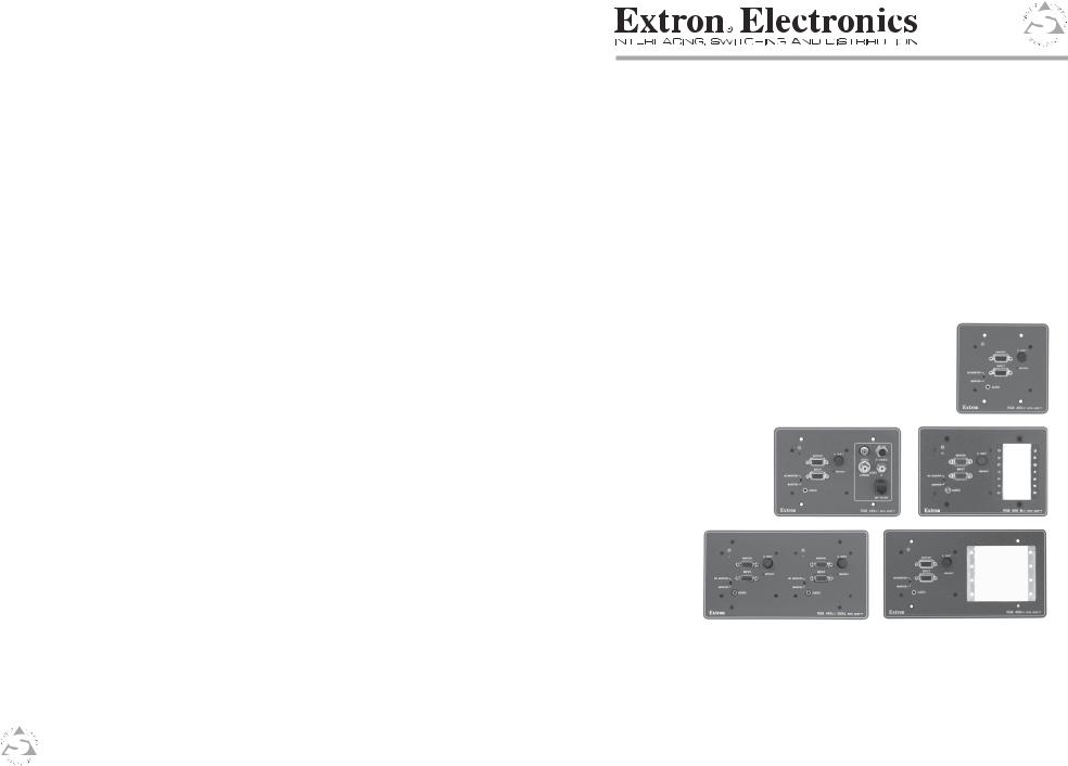 Extron electronic 468xi, 464xi, 468 Mxi, RGB 460xi, 460xiDual User Manual