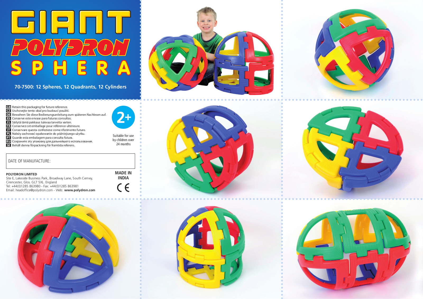Polydron GIANT Series, SPHERA Assembly Instructions Manual - ManualMachine.com