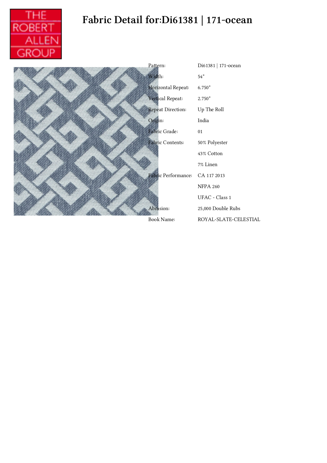 Duralee CRAL6961 Specifications - ManualMachine.com