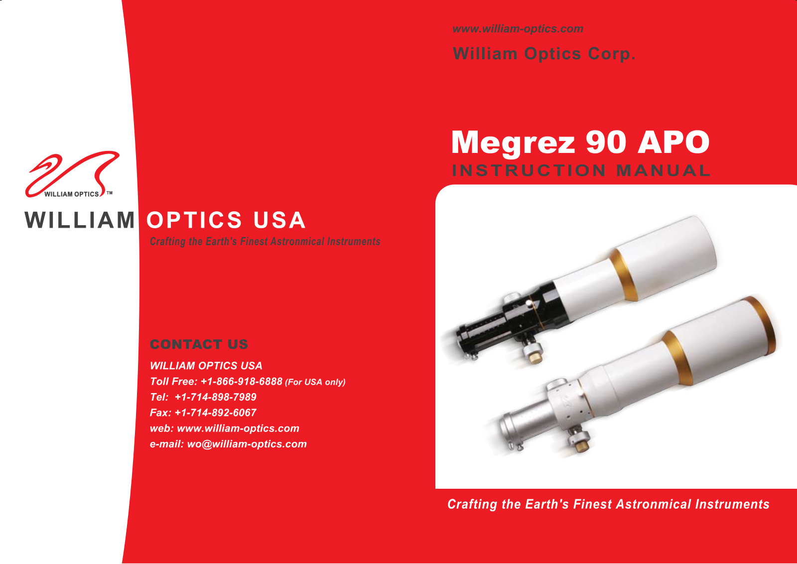 William Optics 90 APO User Manual - ManualMachine.com