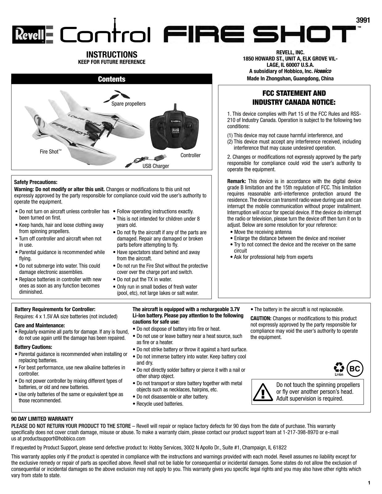 Hobbico TX3991 Users Manual