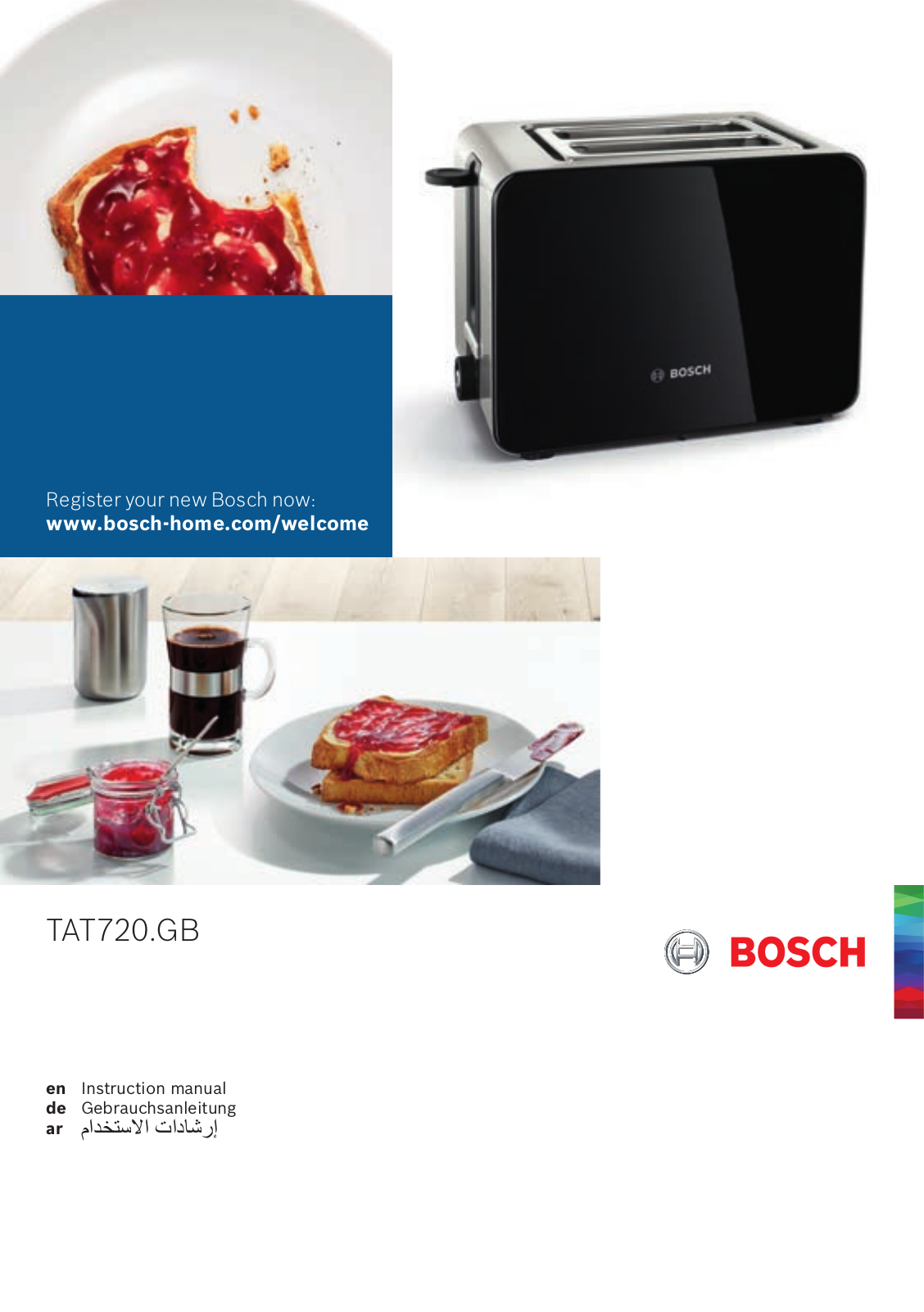 Bosch TAT7203GB Instruction manual