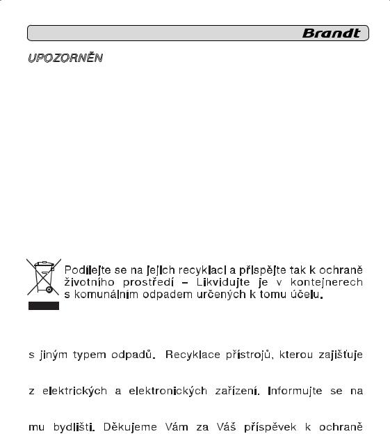 Brandt ME 1245 X, ME 1245 B, ME 1245 W User Manual