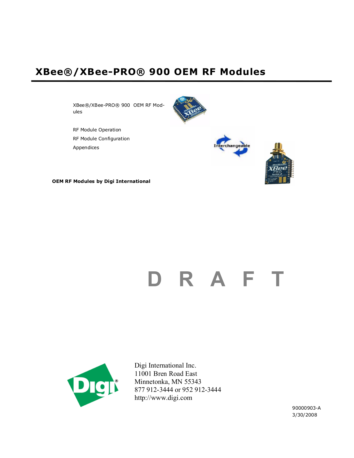 Digi XBEE09P User Manual