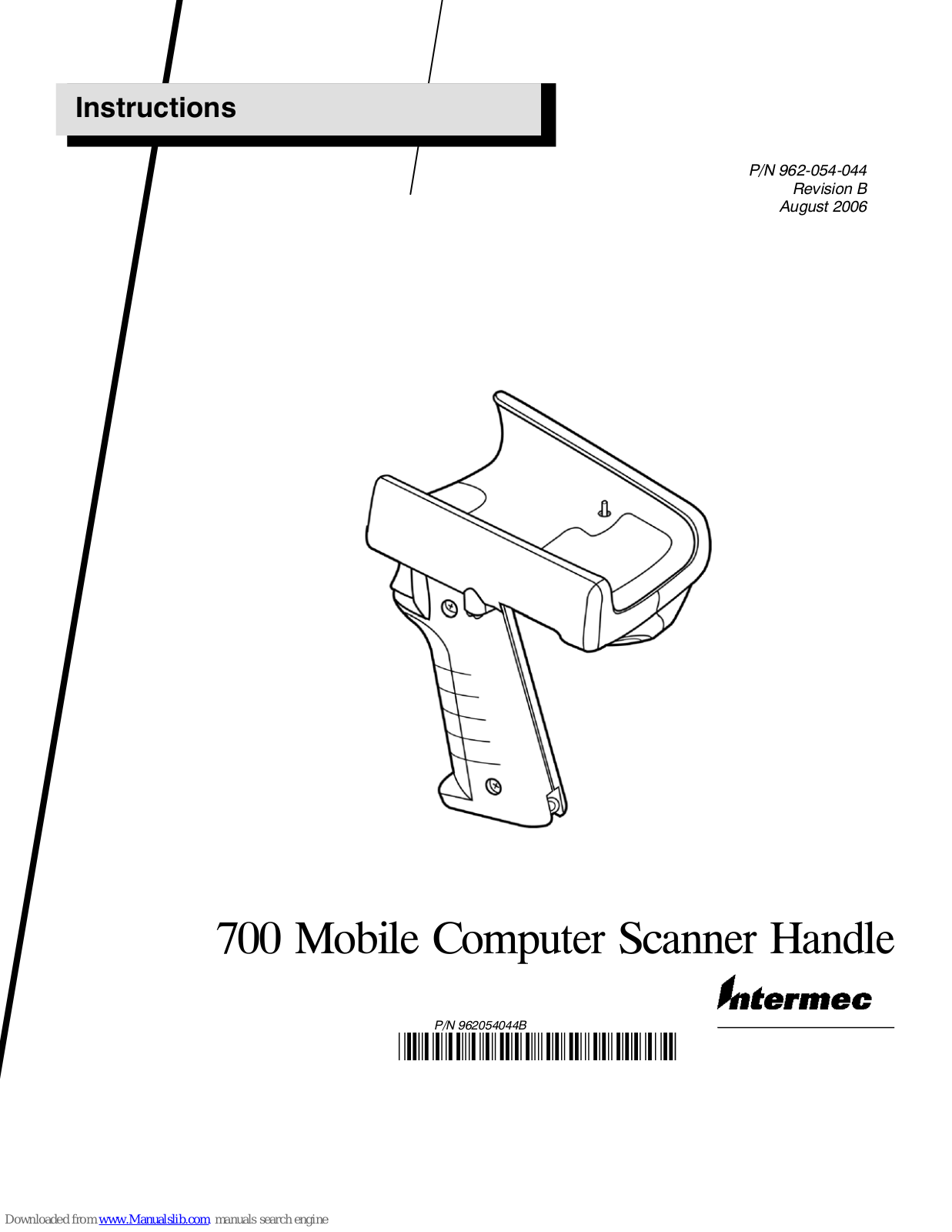 Intermec 700 Series 700, 700 Series 700CNI, 700 Series 730B, 741A, 751B Instructions Manual - ManualMachine.com