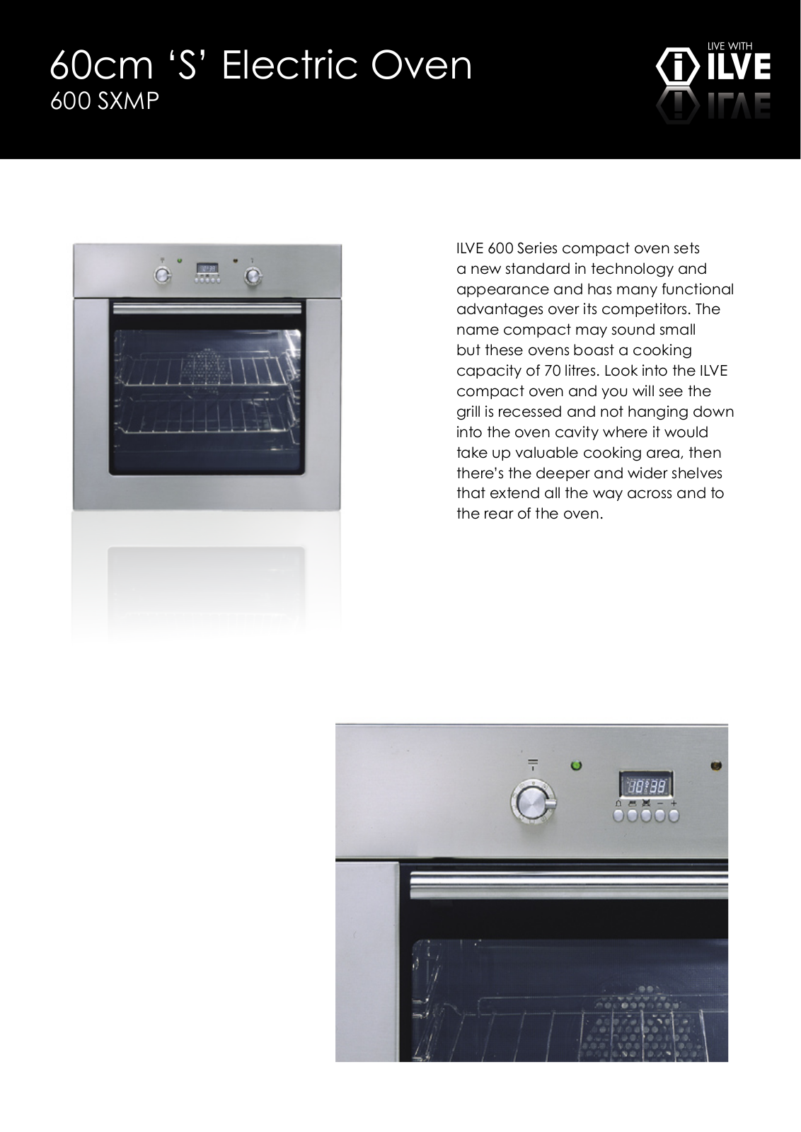 ILVE 600 SXMP User Manual